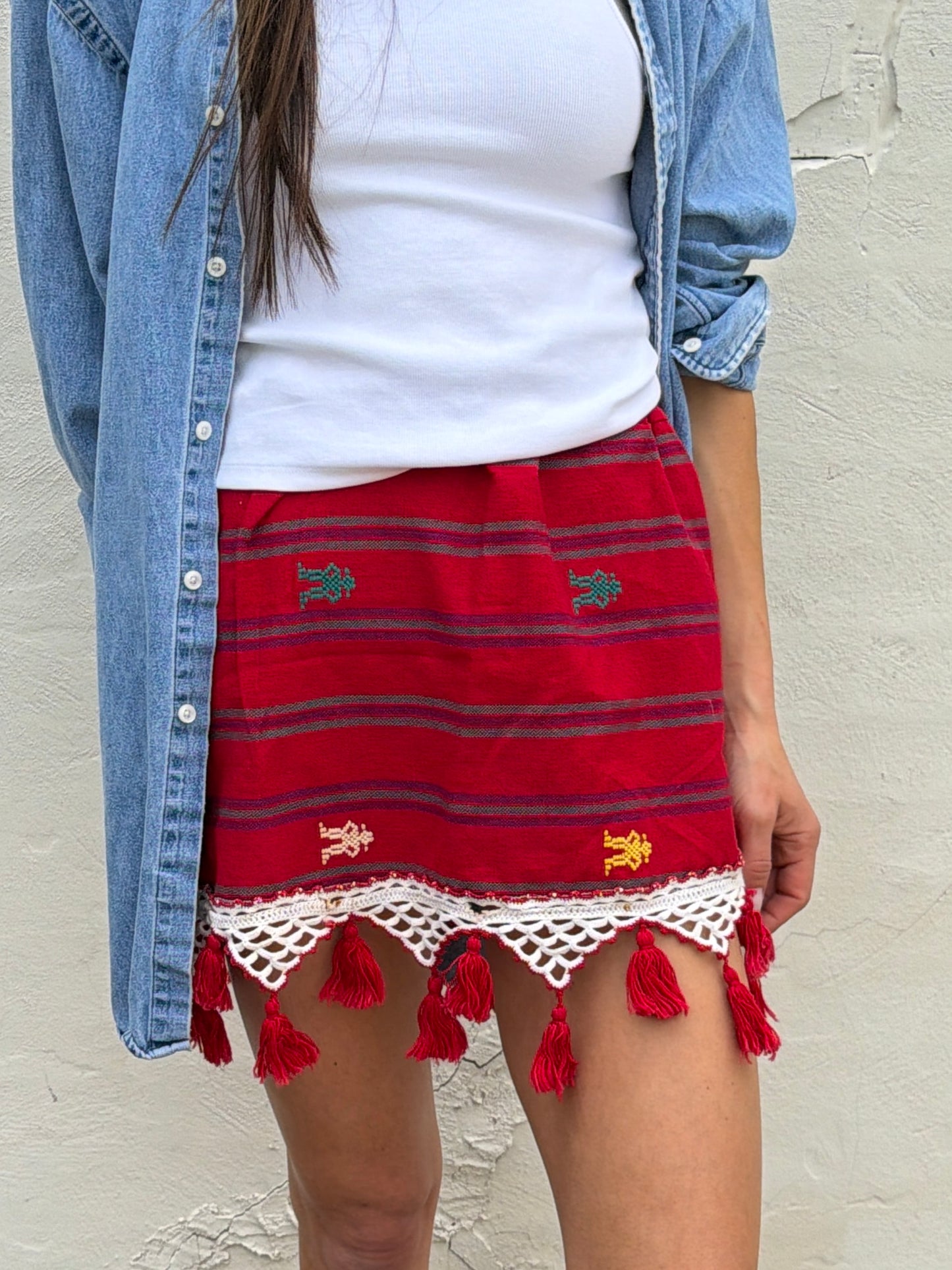 Guatemalan Mini With Vtg Trim