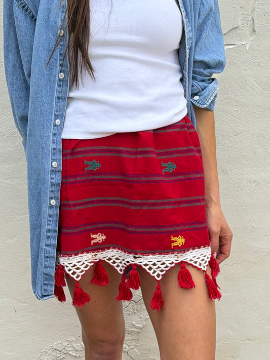 Guatemalan Mini With Vtg Trim