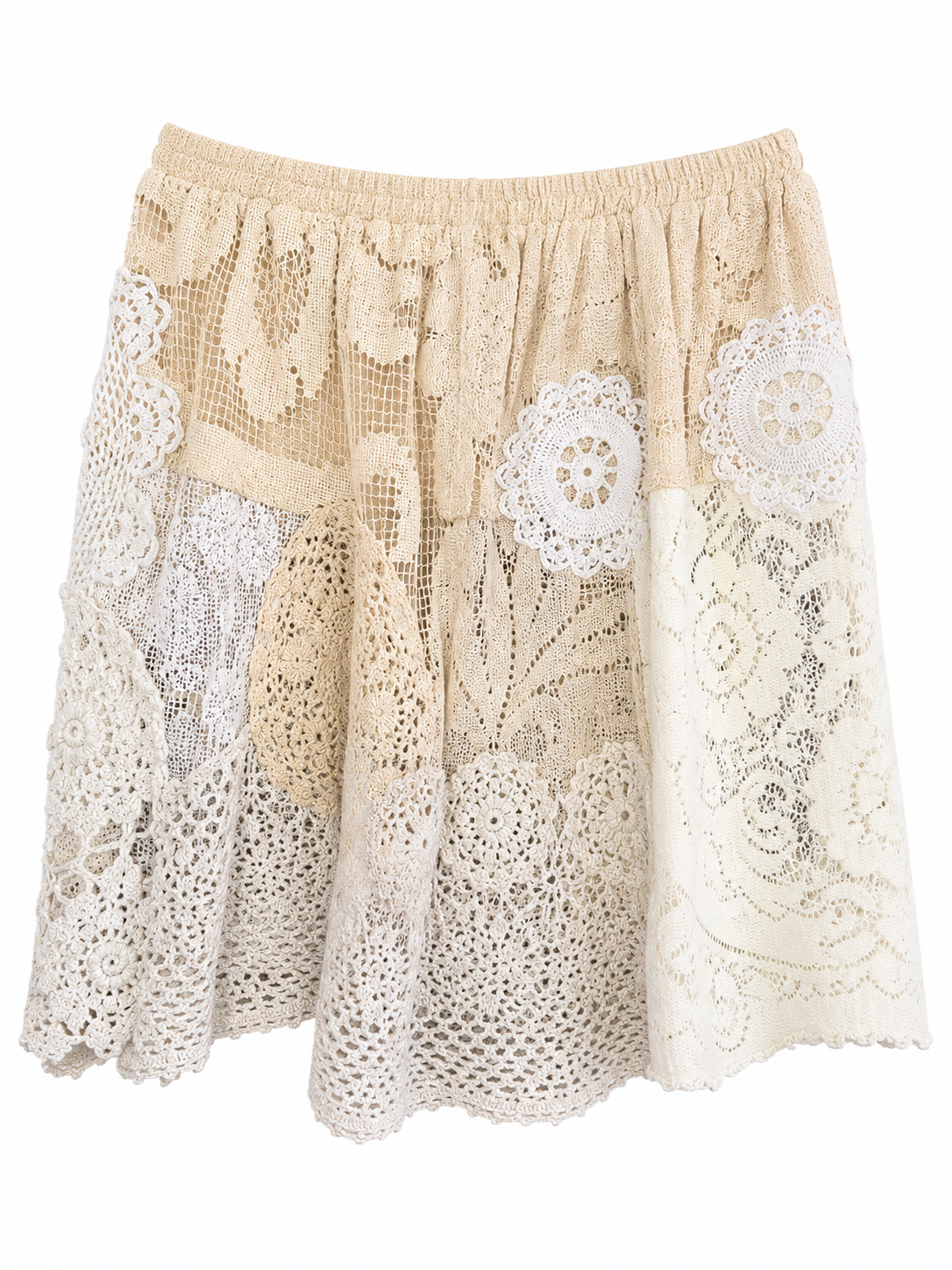 Crochet Mini Skirt Cottage Lace