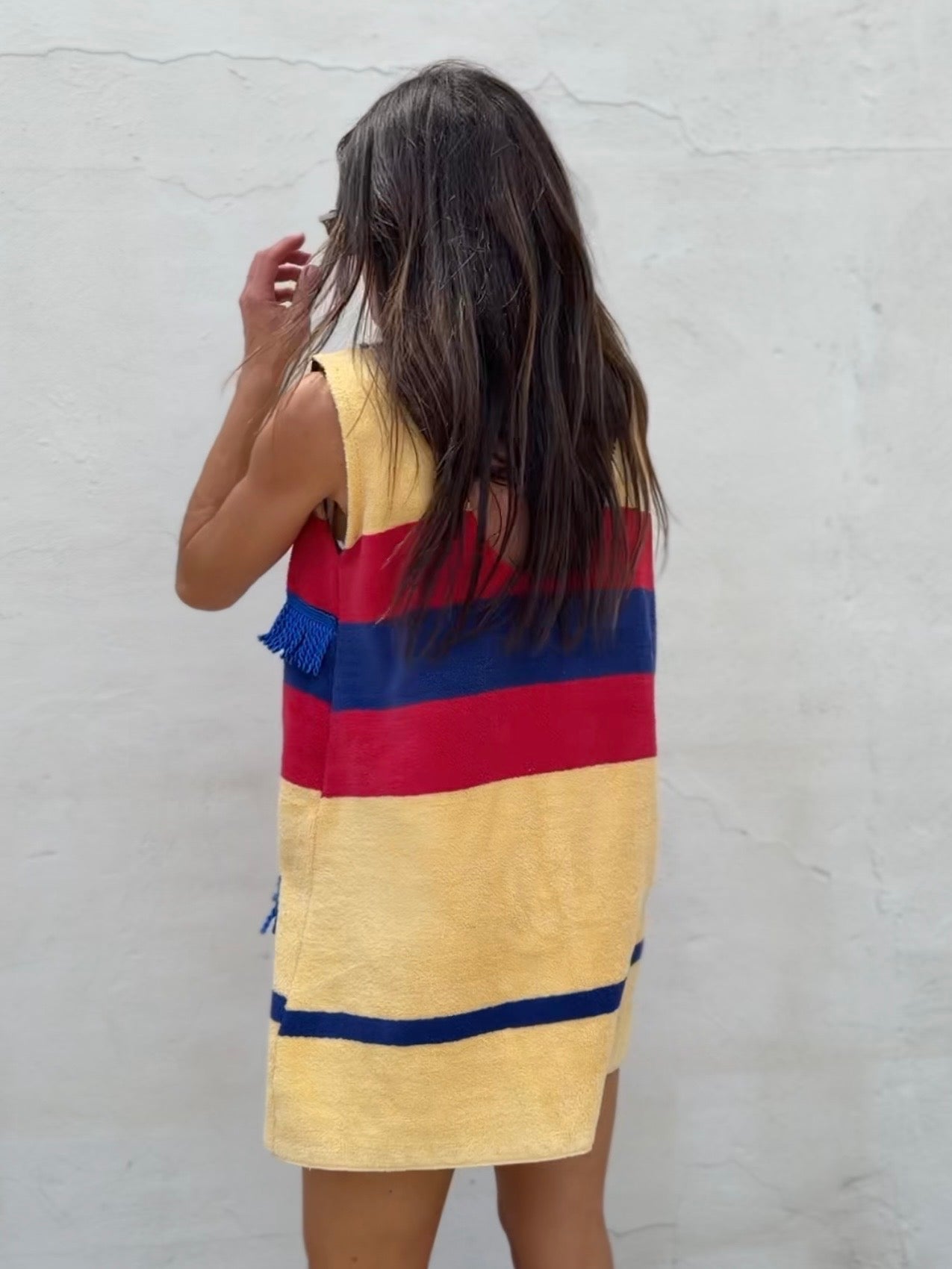 RL Towel Dress Primary Stripes
