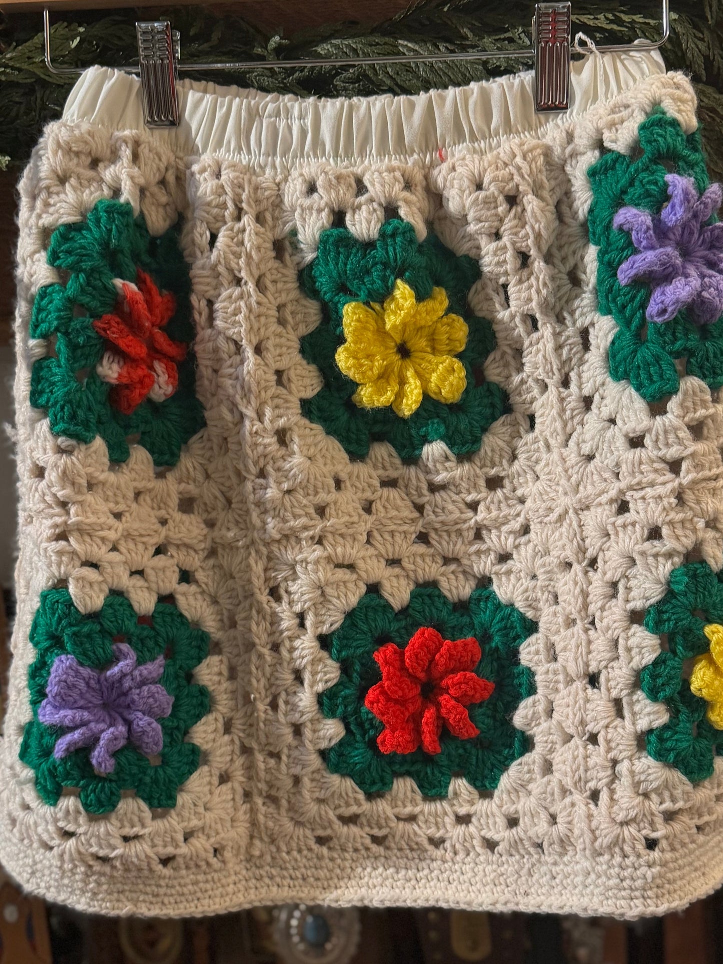 Granny Square Mini Skirt