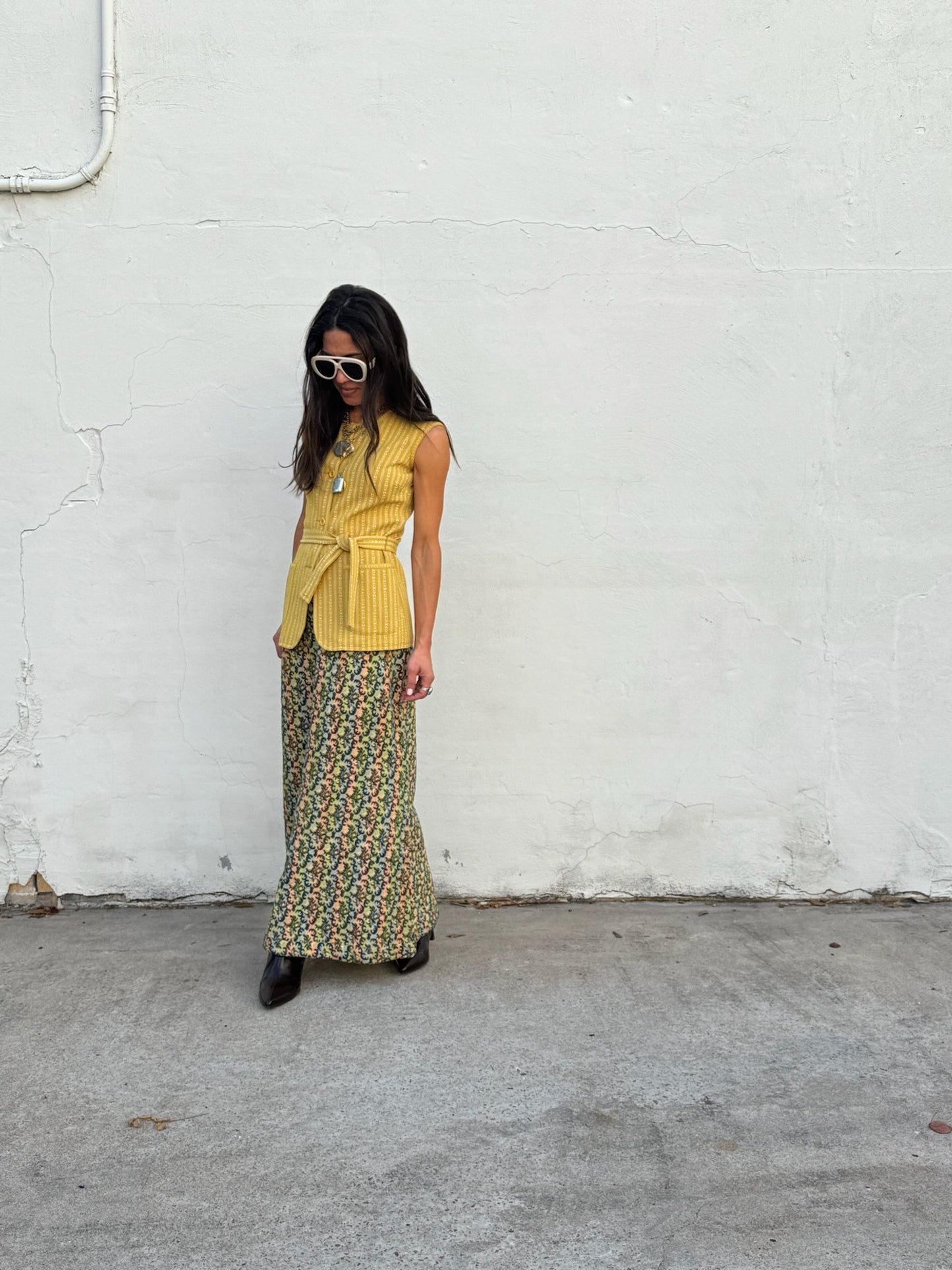 Rainbow Tapestry Maxi Skirt