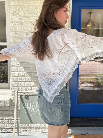 Rework Lace Top