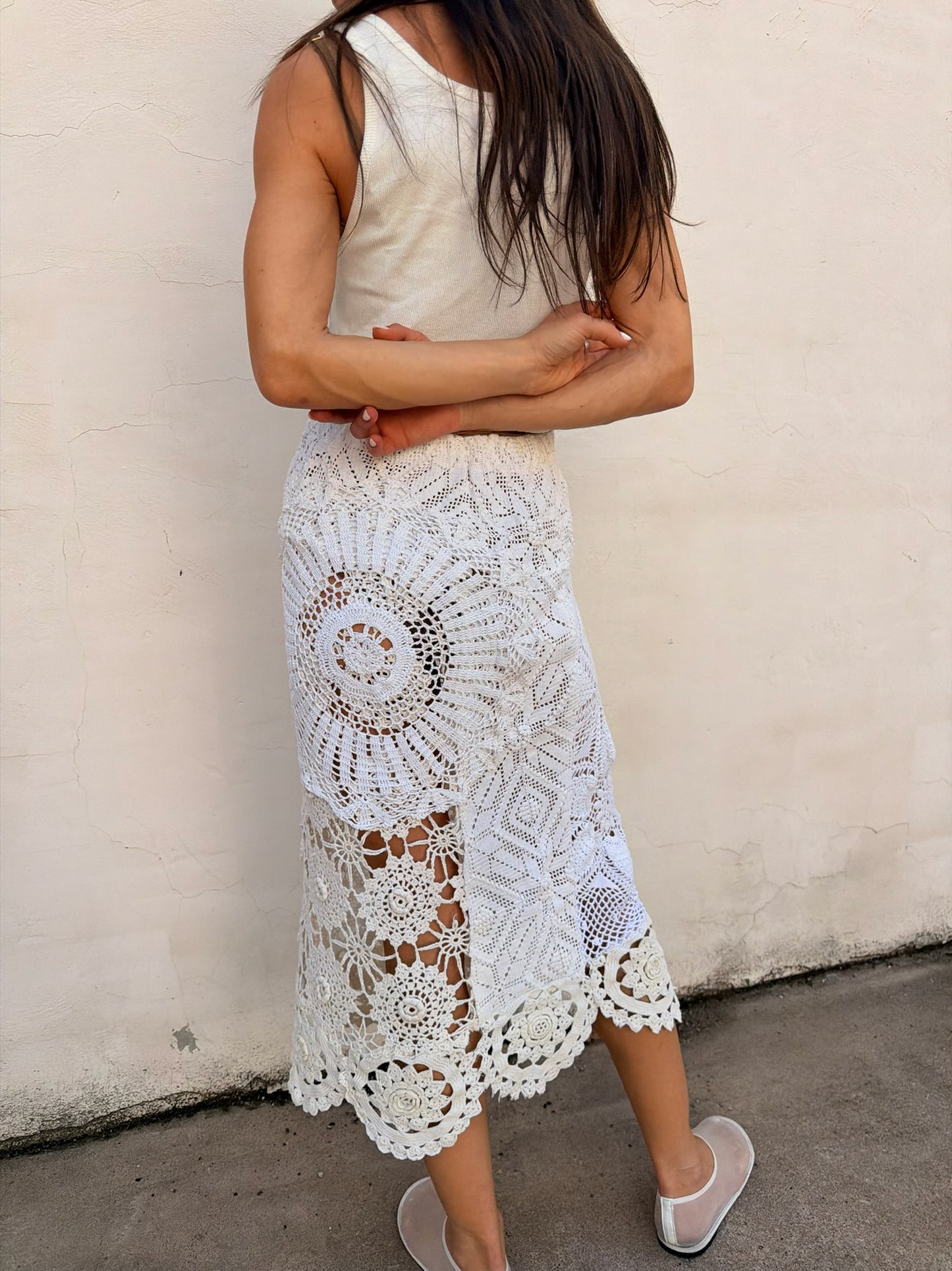 Mixed Crochet Skirt