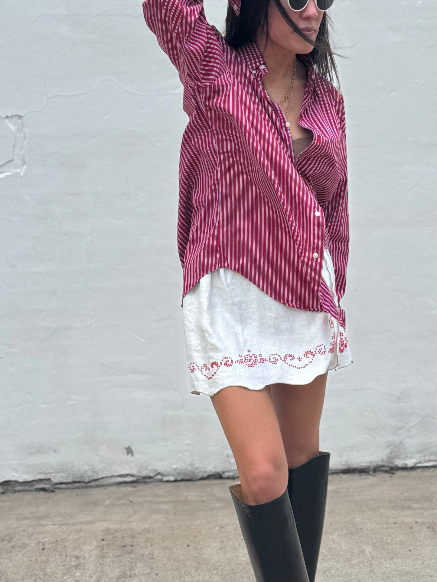 Cross-stitch Mini Skirt