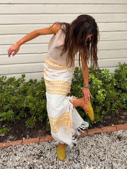 Antique European Linen Skirt