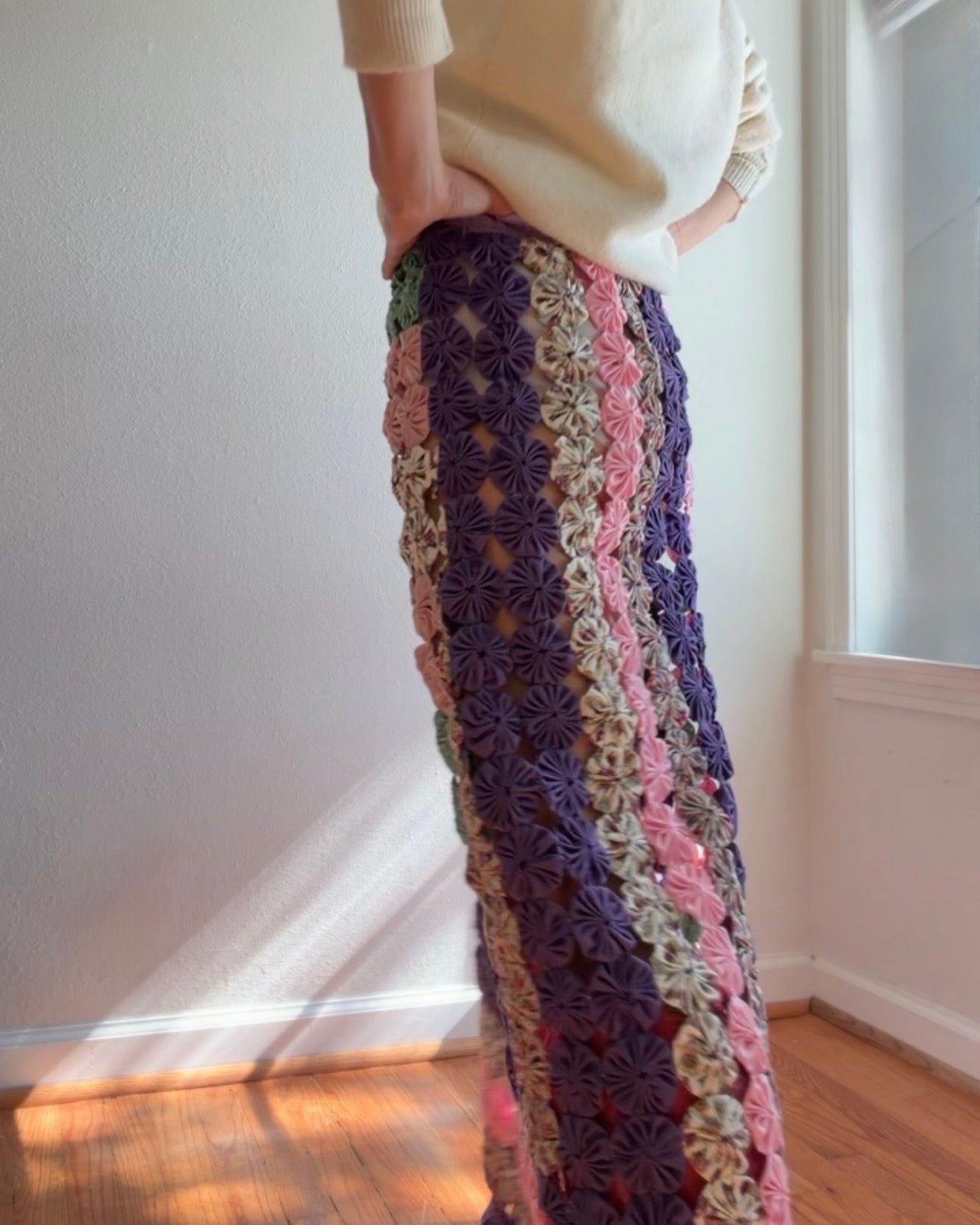 Yoyo Maxi Skirt in Petals