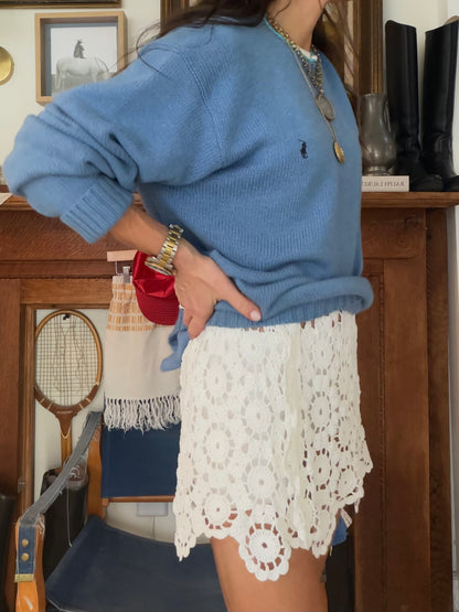 RL Cotton Crew French Blue L