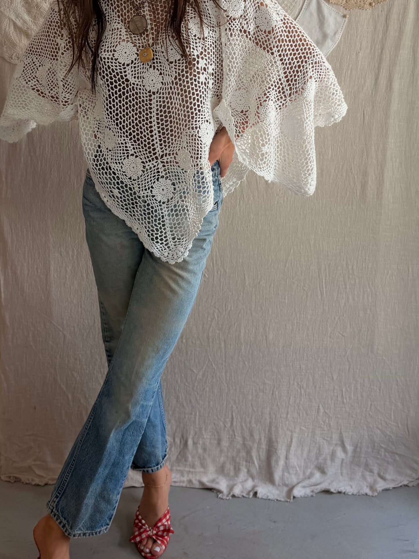 Crochet Poncho Top
