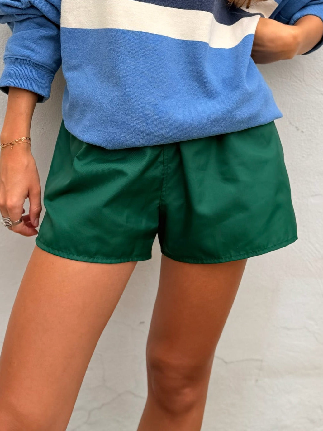 Nylon Shorts Green