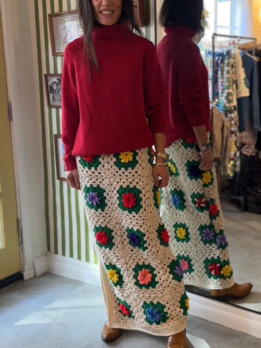 Granny Square Maxi Skirt
