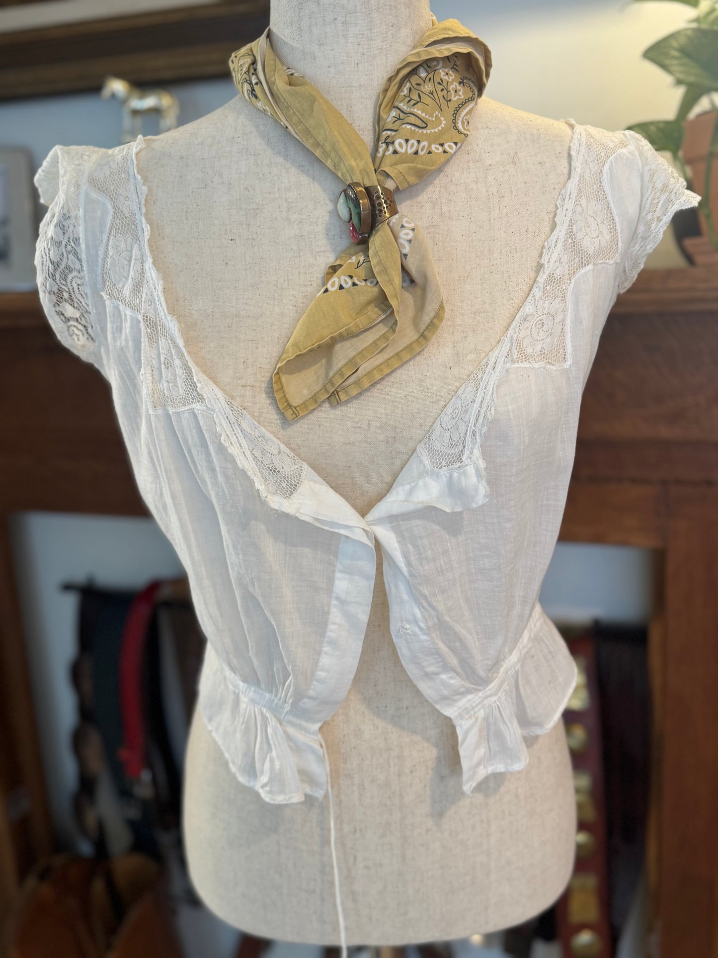 Edwardian Cotton Lawn Corset Cover