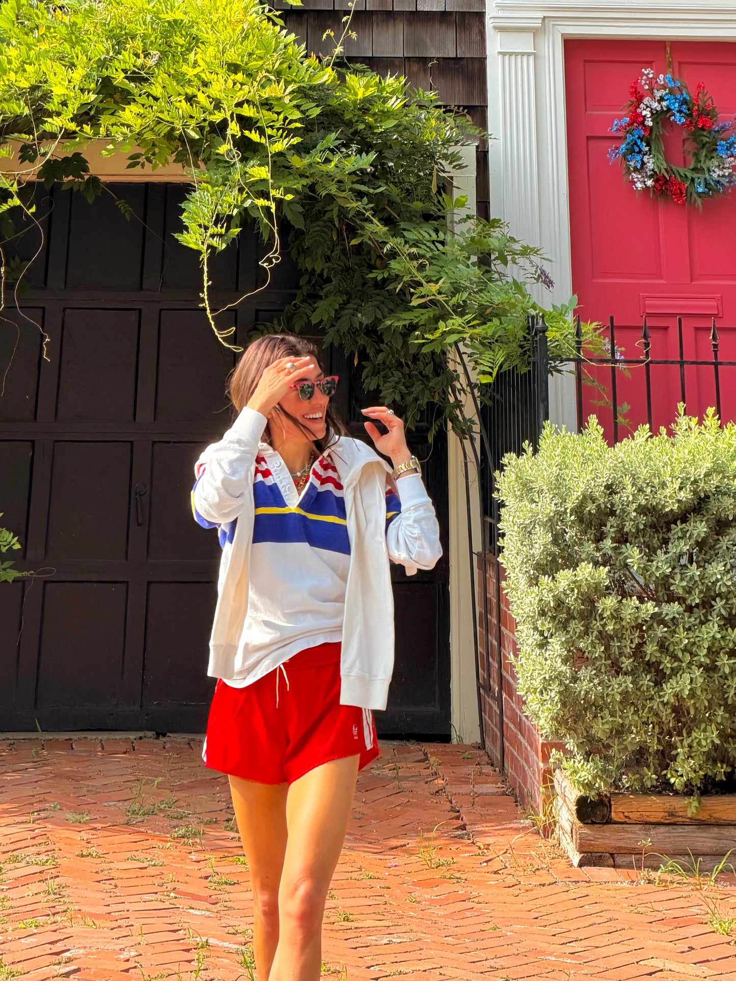 Vintage Adidas Trefoil Shorts Red