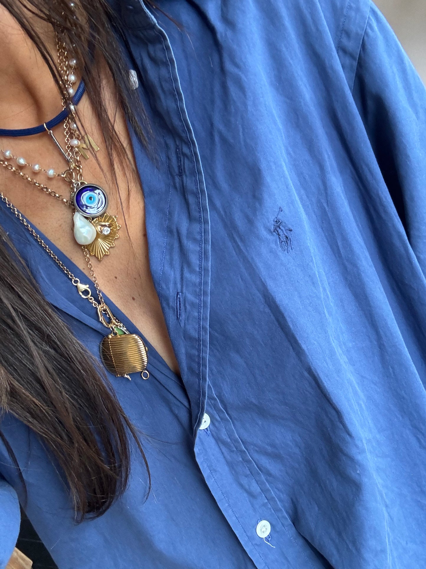 Ralph Lauren Shirt Deep Cornflower Blue