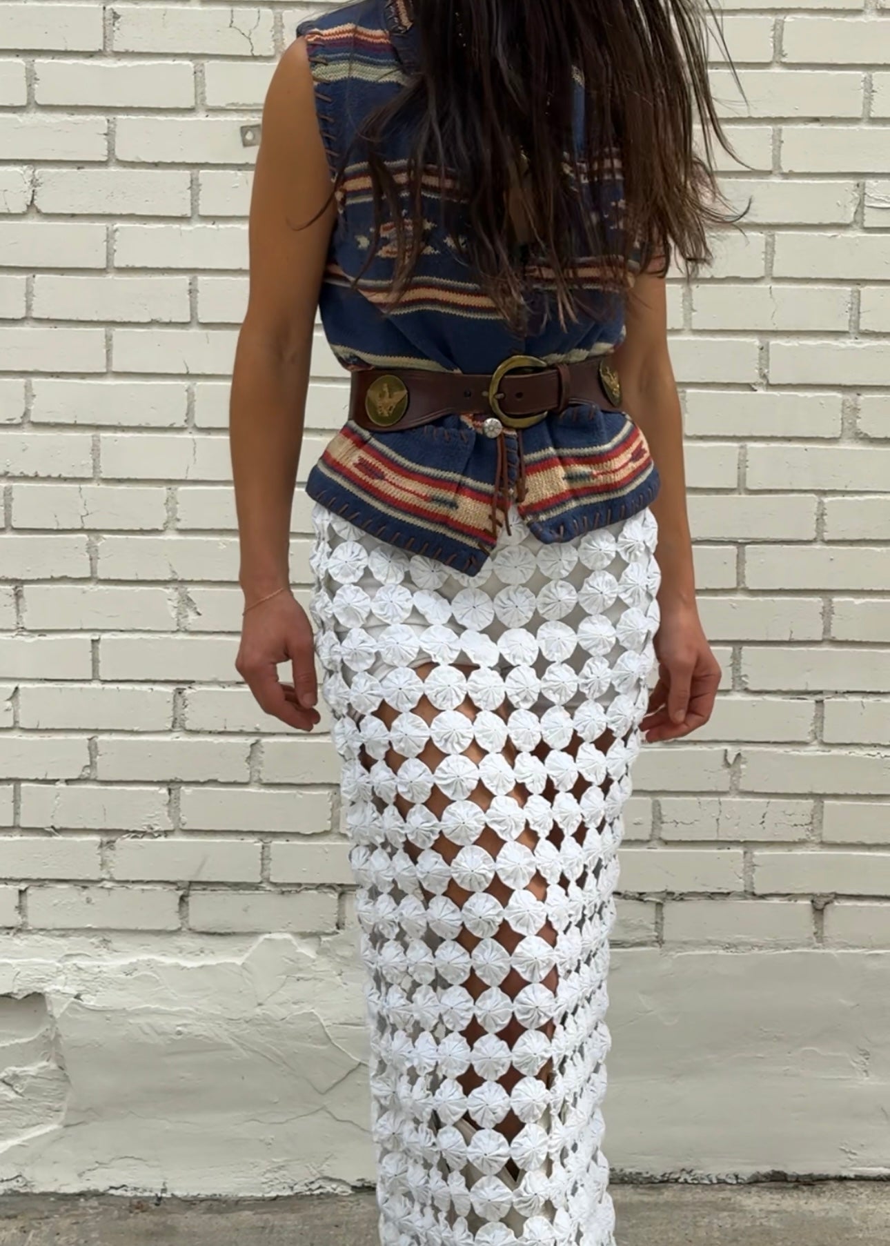 Ralph Lauren 90s Southwestern Vest Cotton