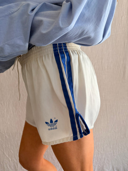 Vintage Adidas Cotton Trefoil Short White/Blue