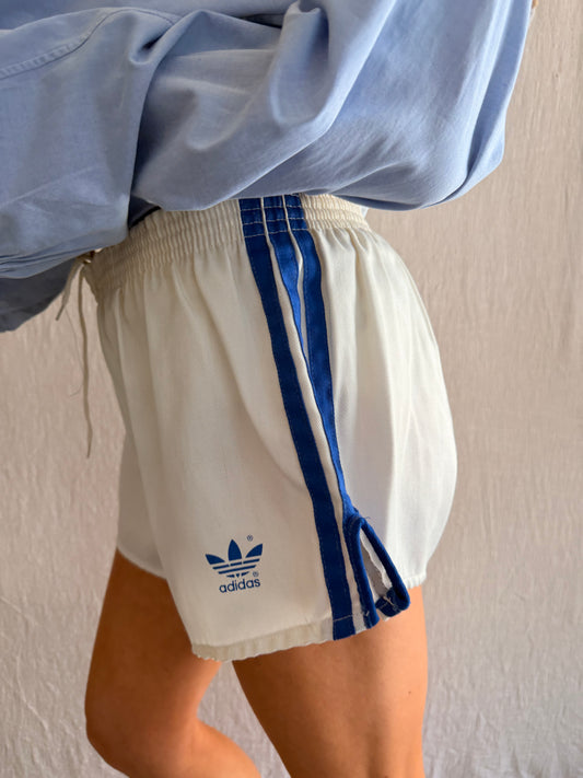 Vintage Adidas Cotton Trefoil Short White/Blue