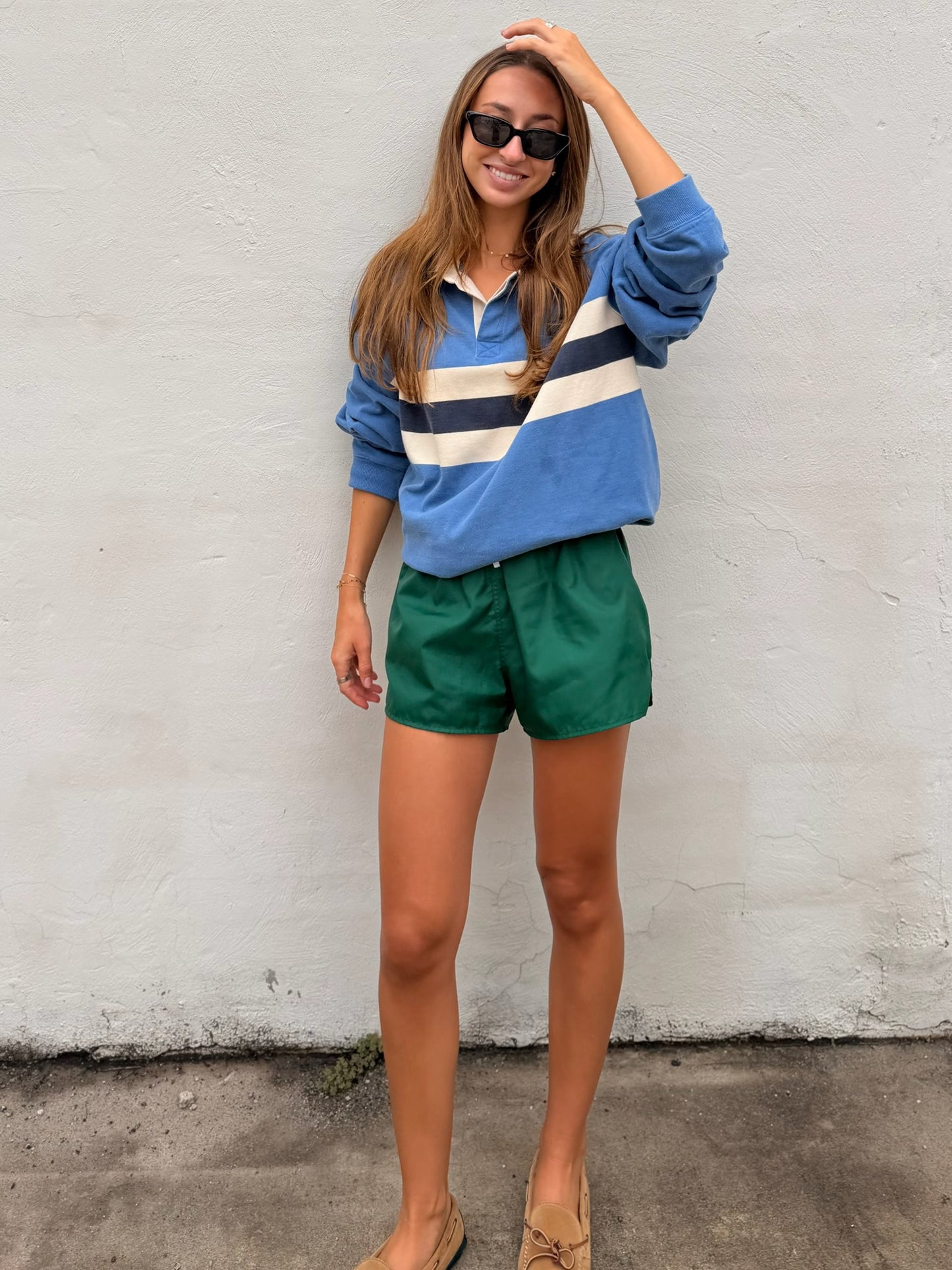 Nylon Shorts Green