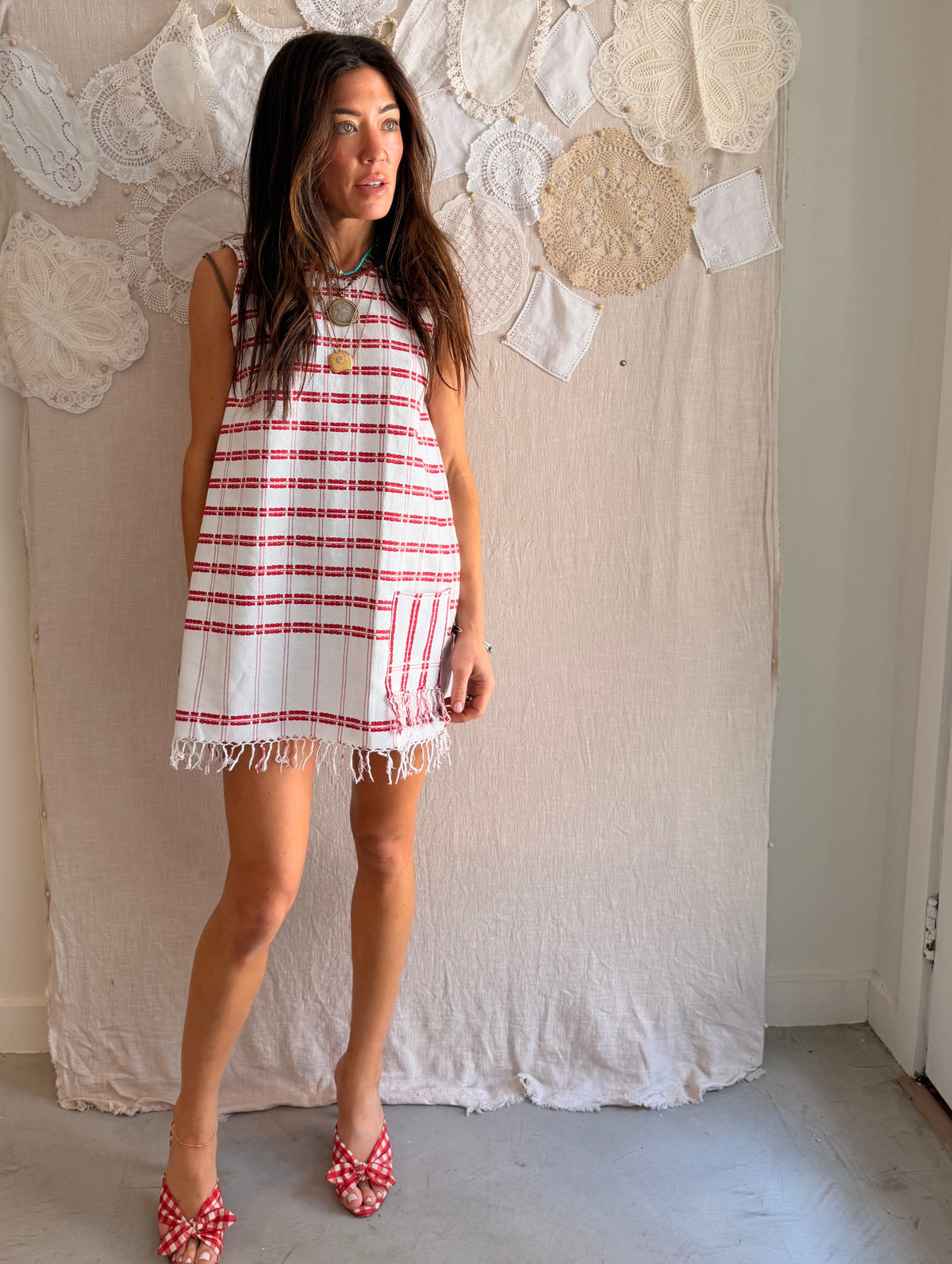Scandinavian Cotton Mini Dress