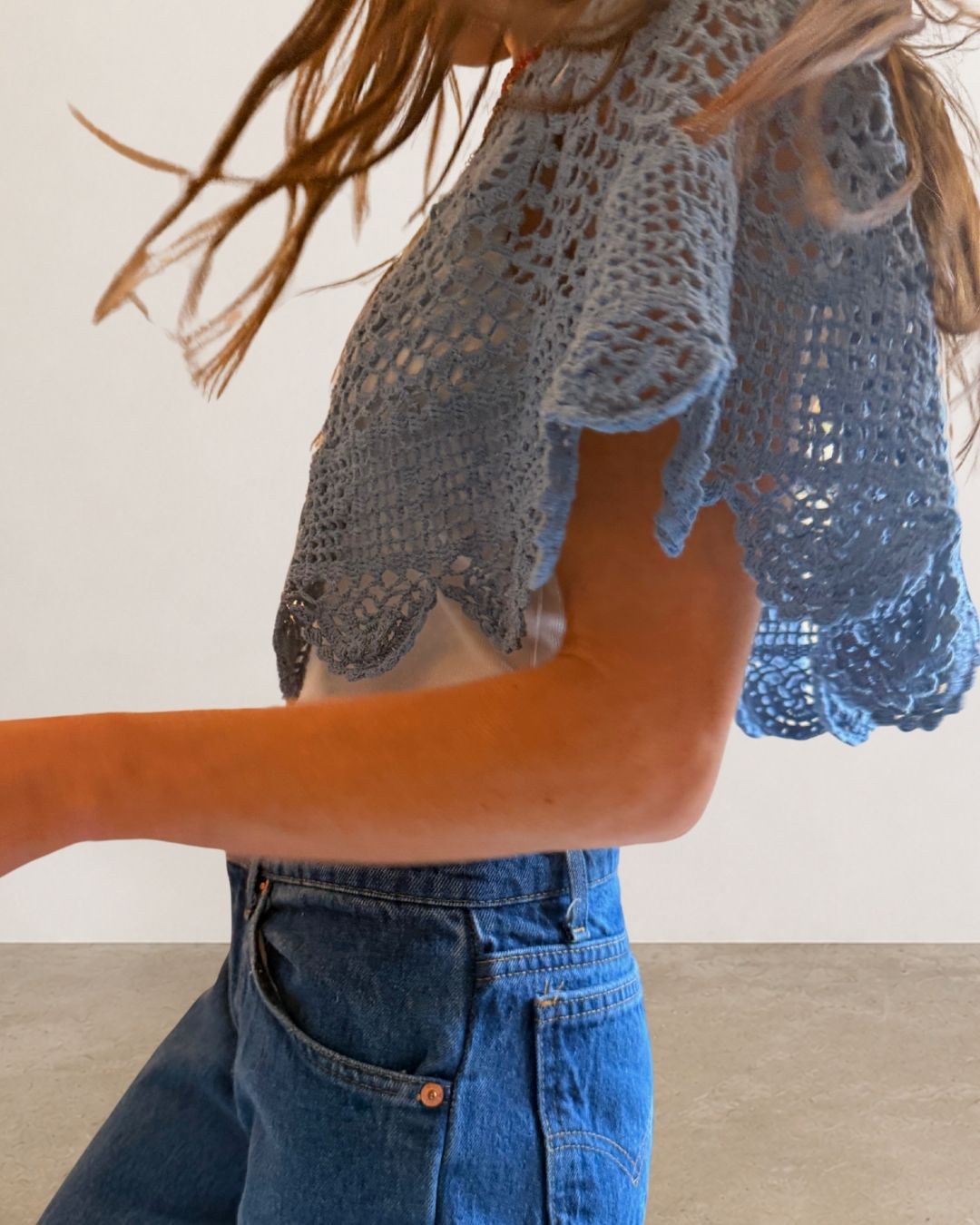 Denim Blue Capelet