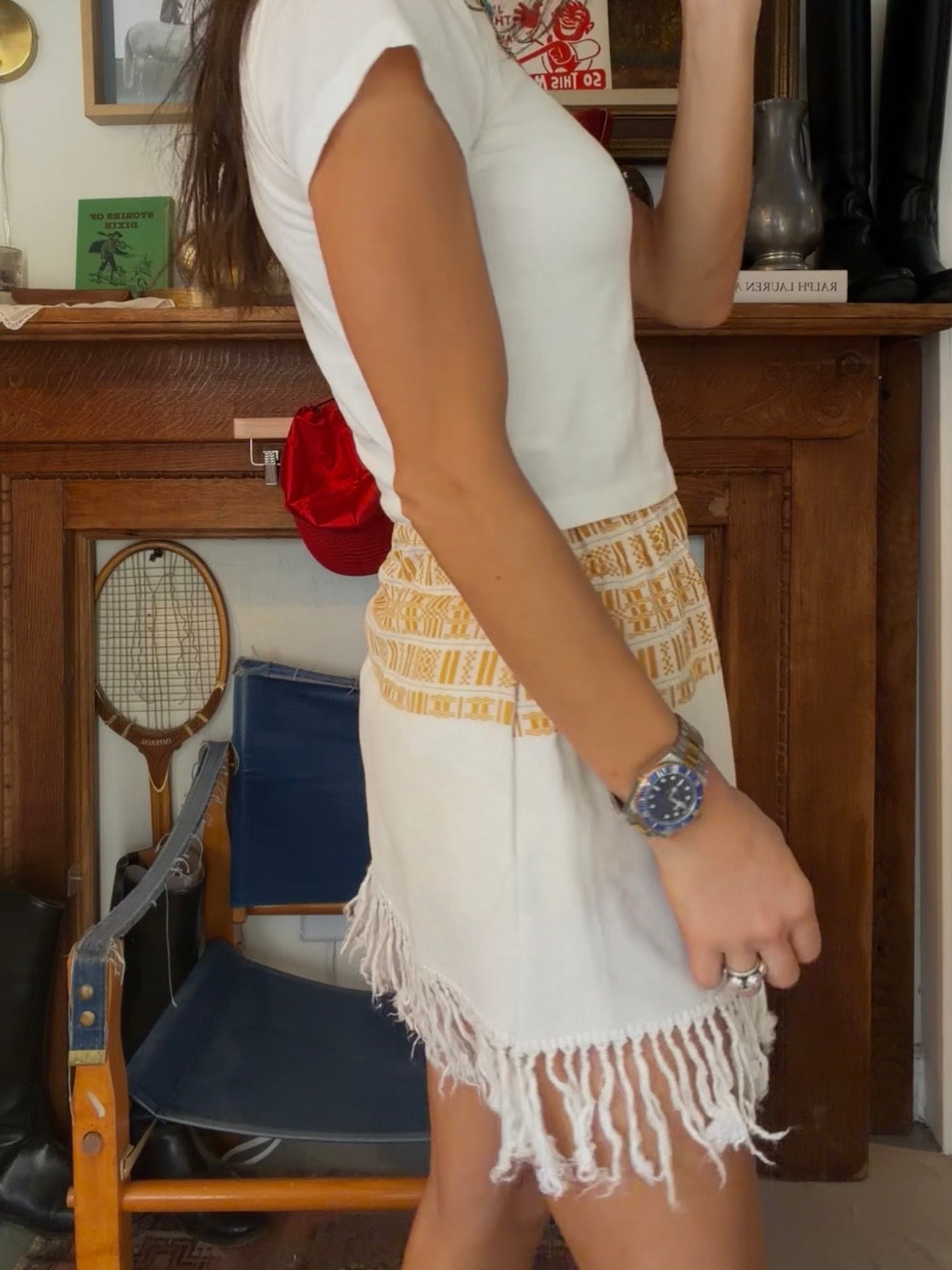 Antique European Mini Skirt