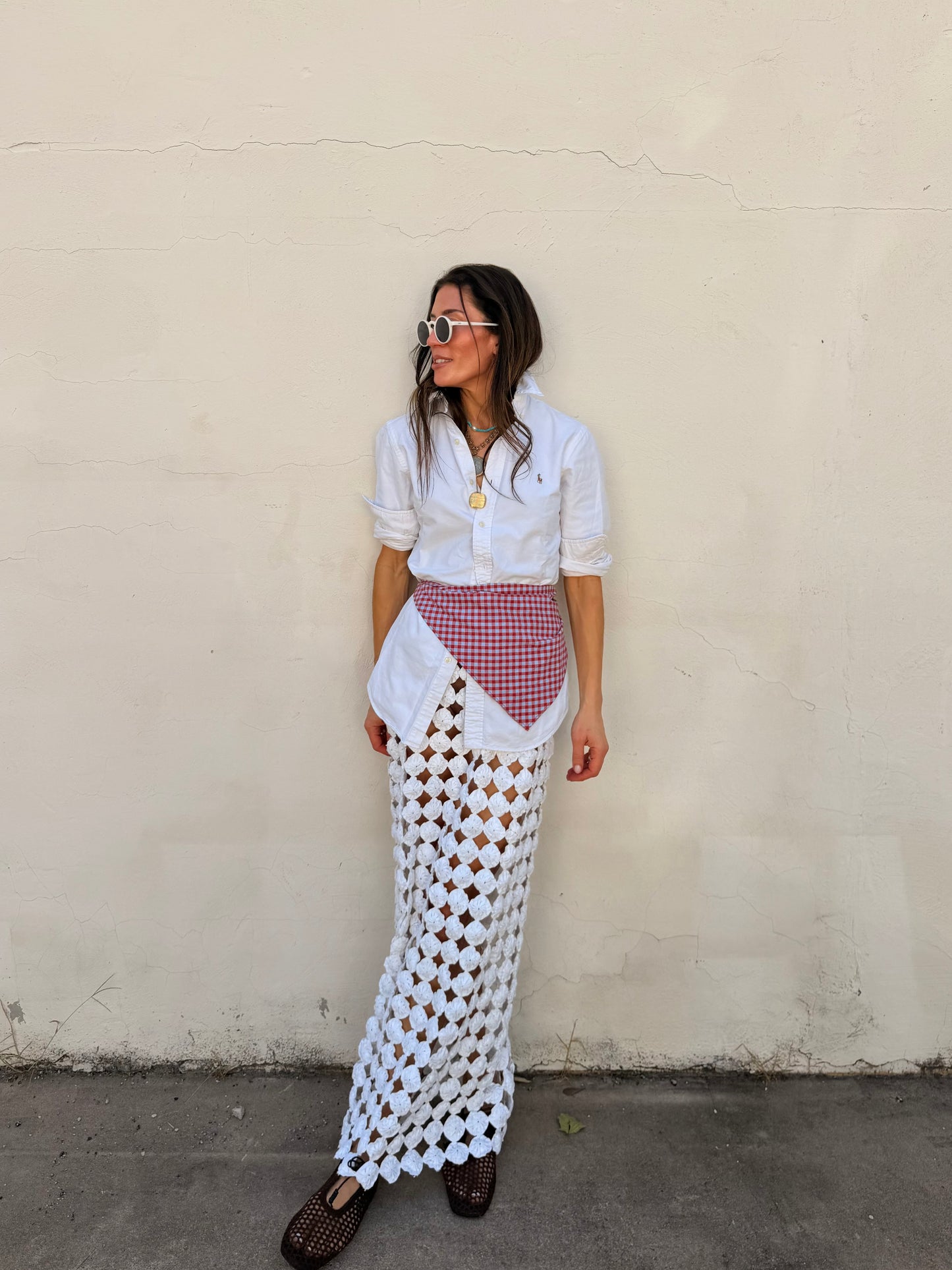Yoyo Maxi Skirt White