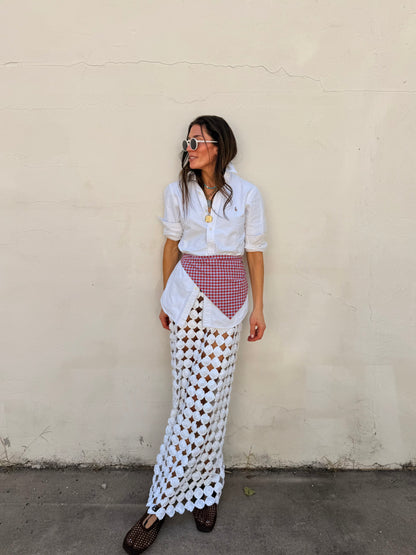 Yoyo Maxi Skirt White