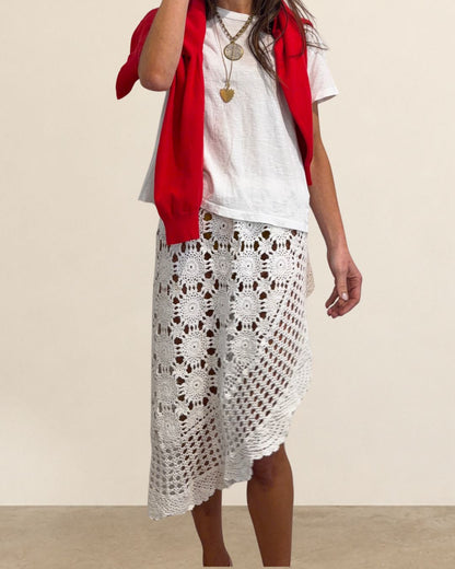 Reworked Asymmetrical Crochet Skirt
