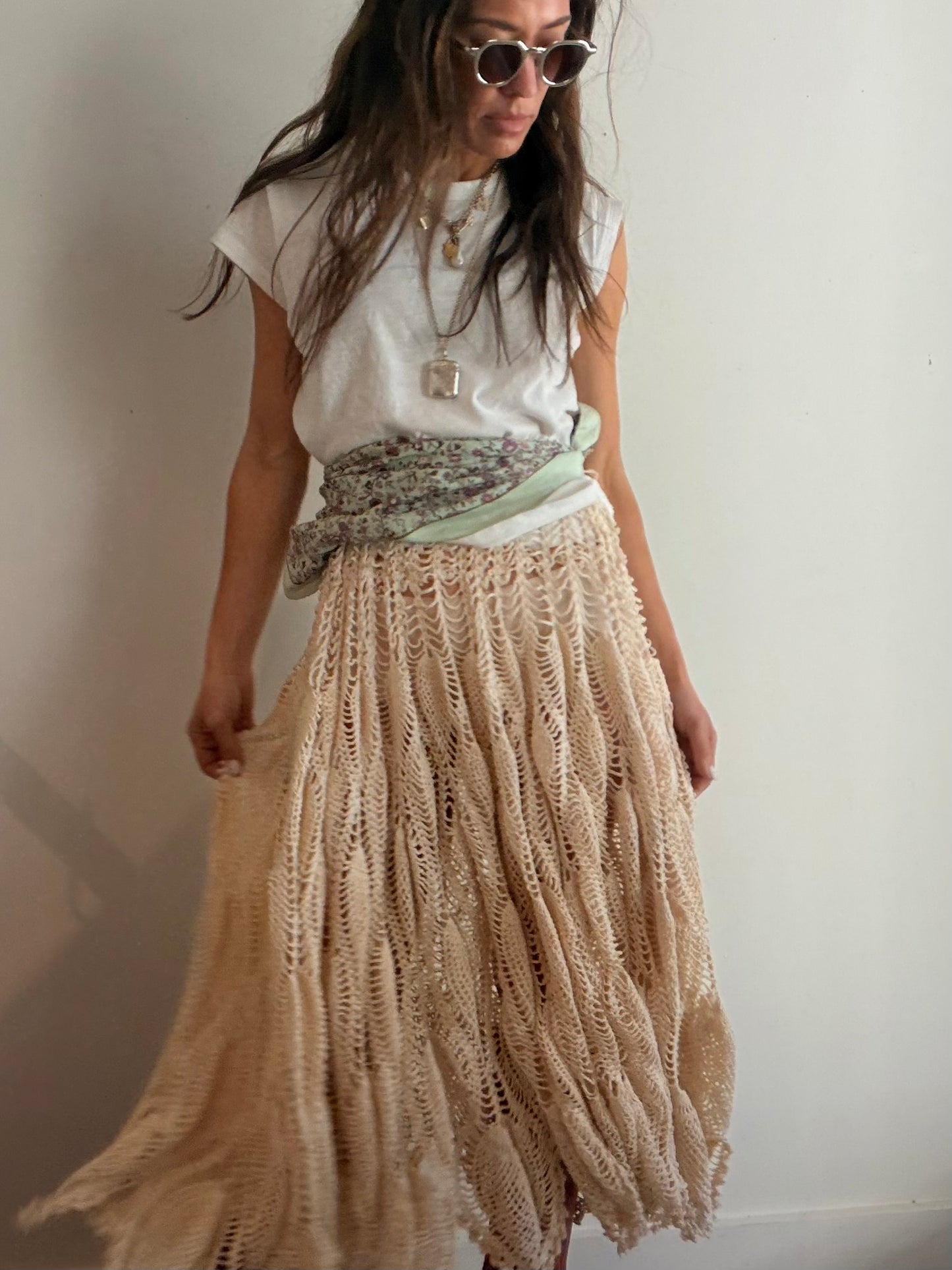 Full Crochet Midi Skirt