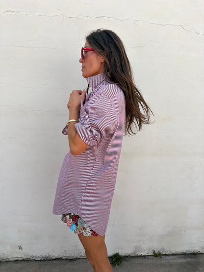 Burgundy Stripe Ralph Lauren Shirt