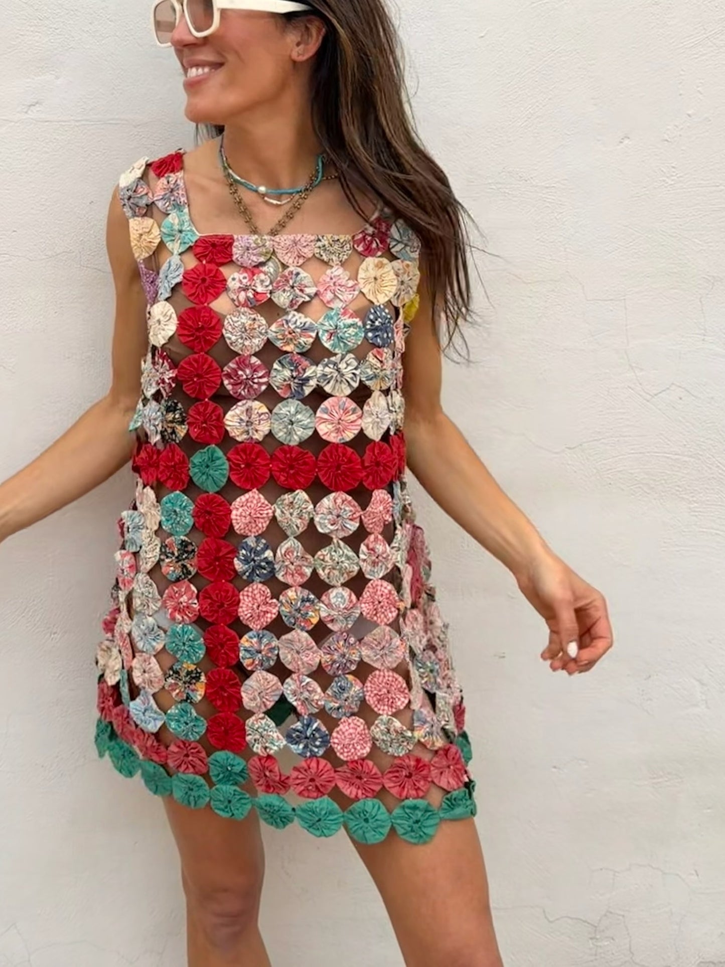 Yo-yo Mini Dress in Fiesta
