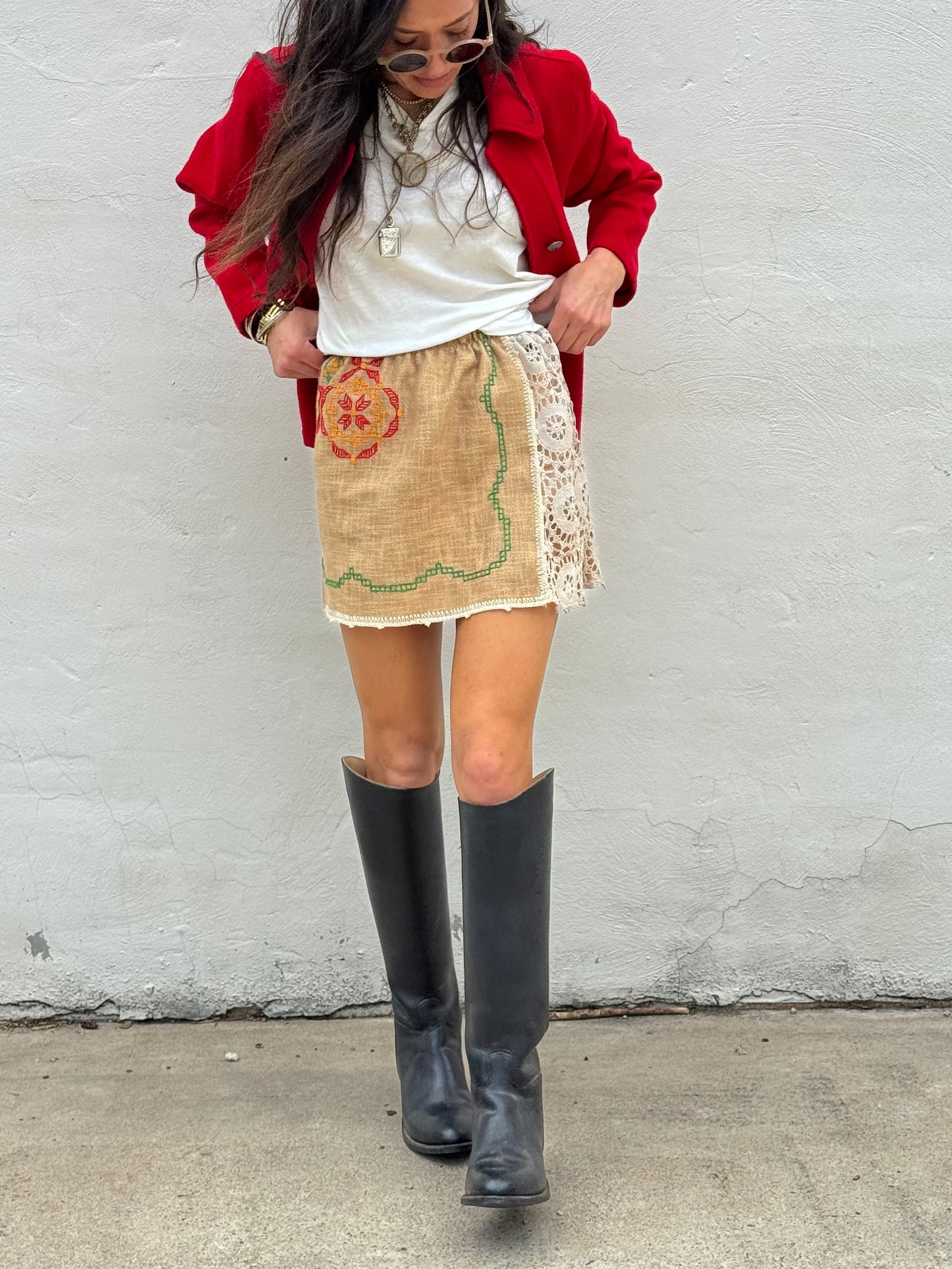 Hungarian Cross Stitched Mini