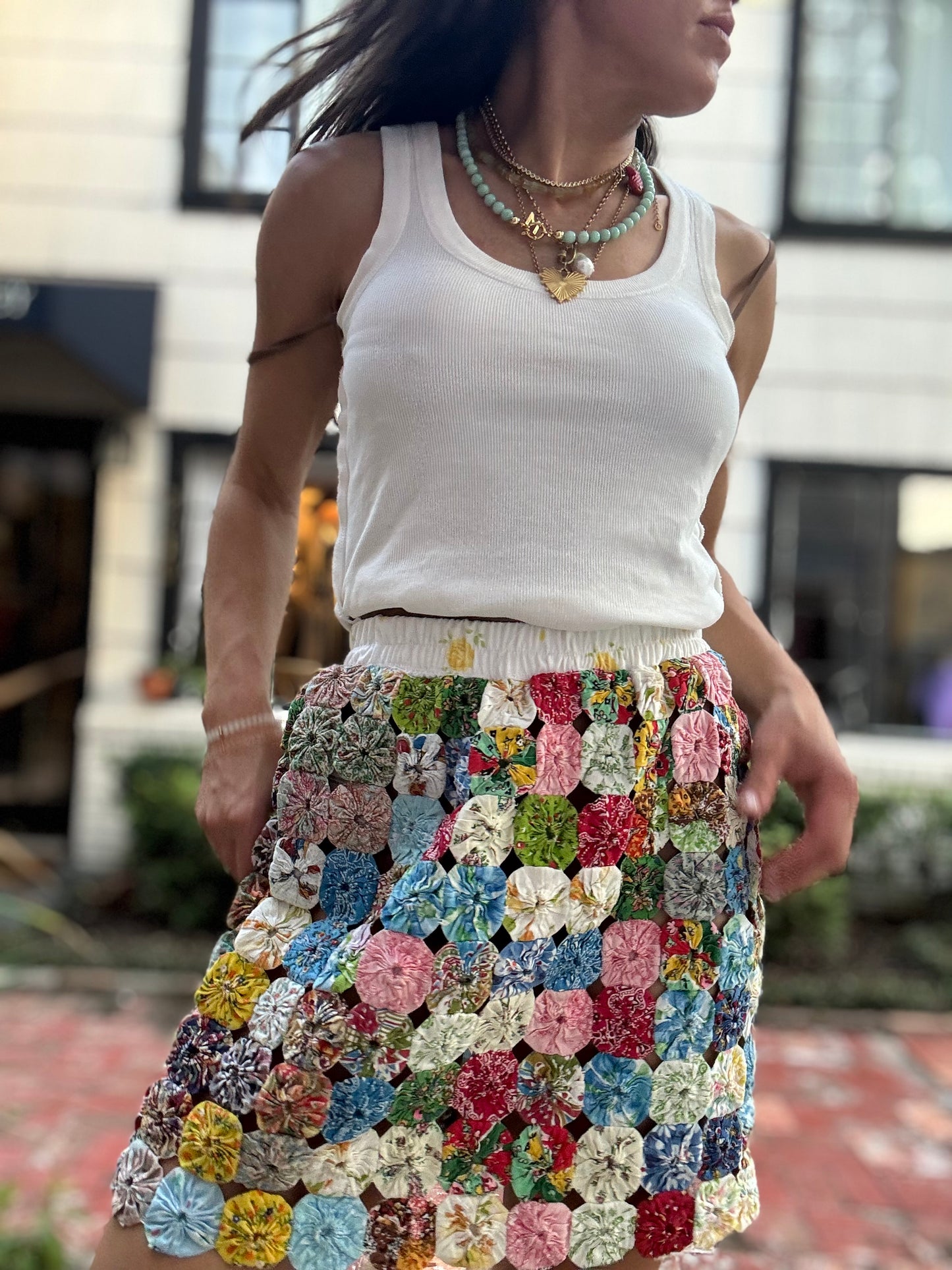 Yo-yo Mini Skirt Yellow Band Brights