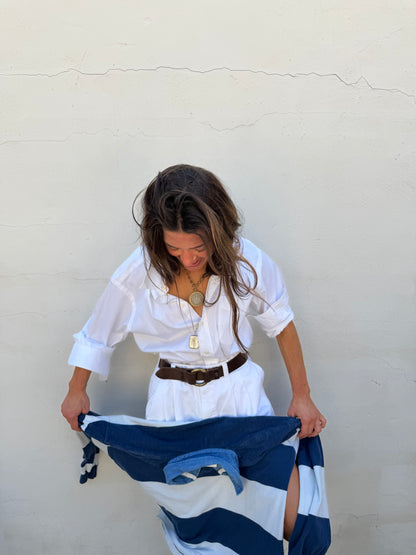White Pleated Chino Shorts