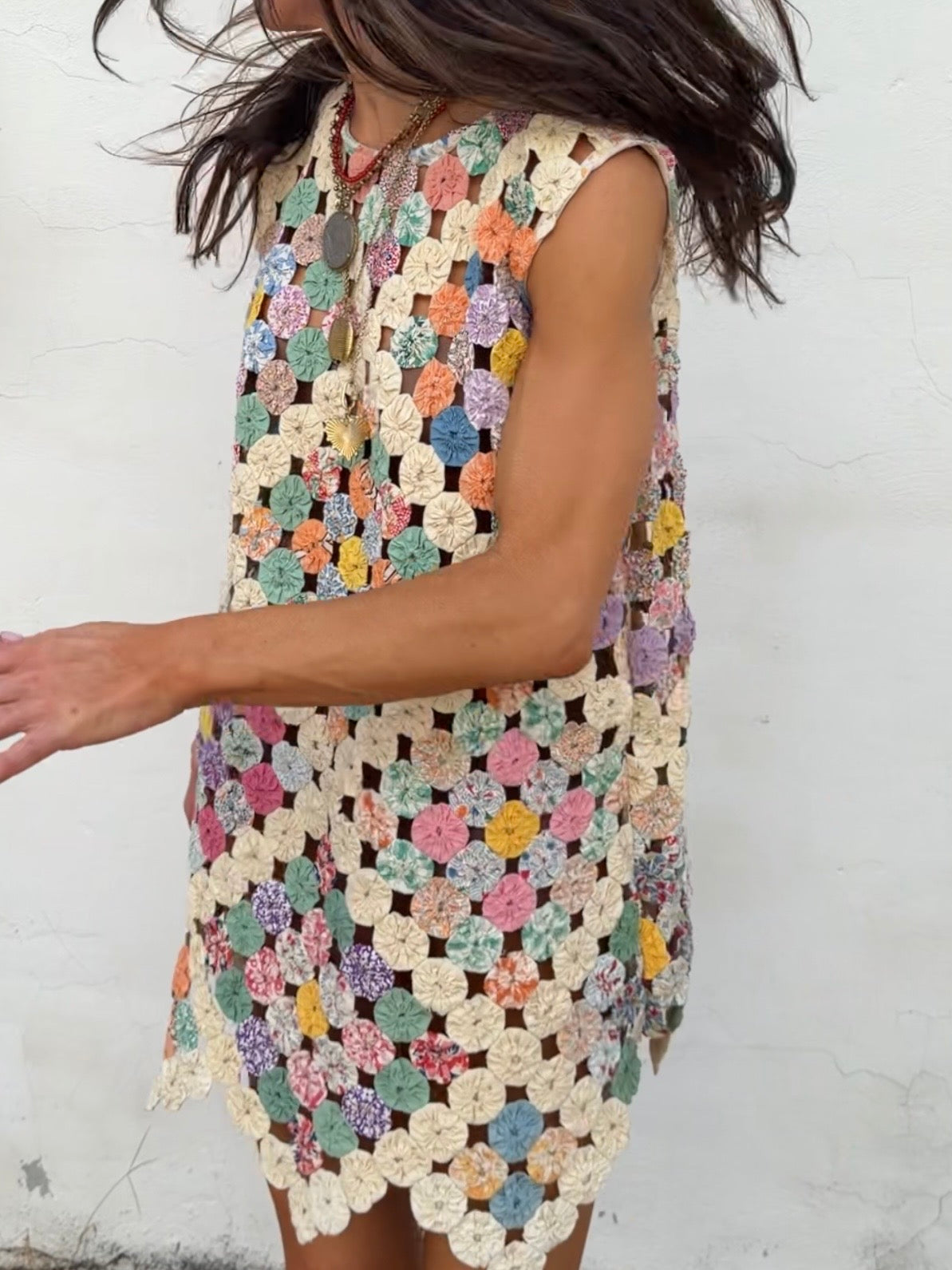 Yoyo Mini Dress Cream Soda