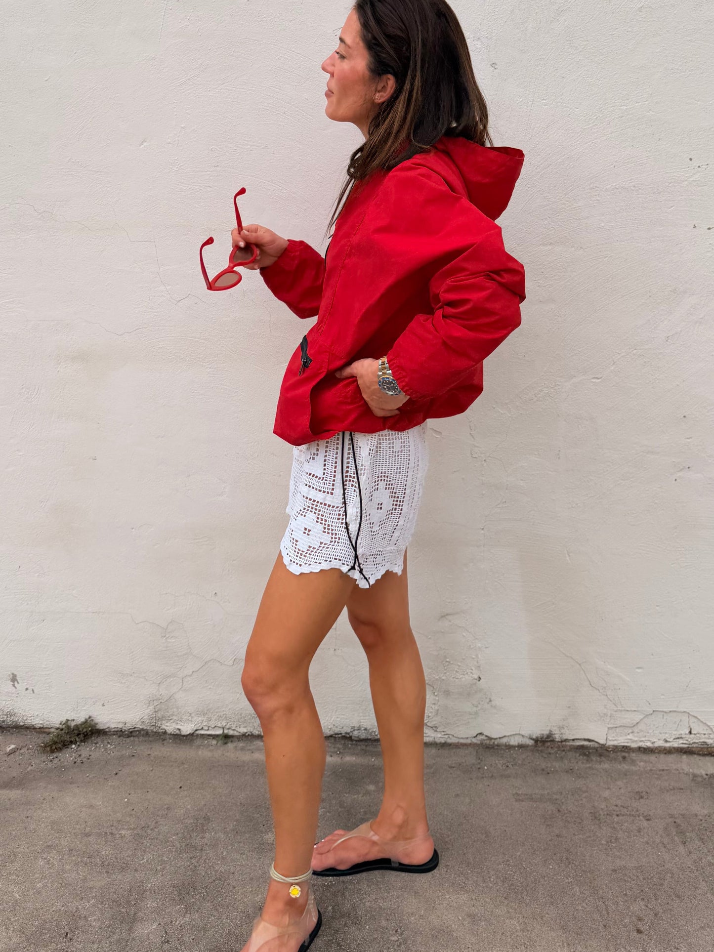 90s LL Bean Anorak Red