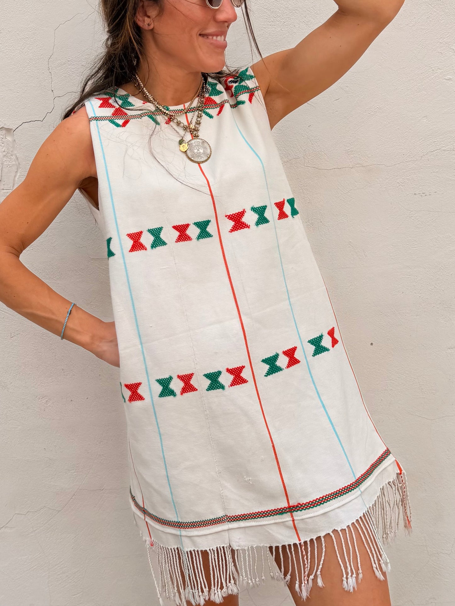 African Cotton Fringe Mini