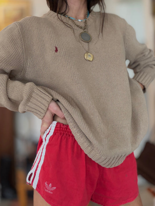 RL Cotton Crew Tan
