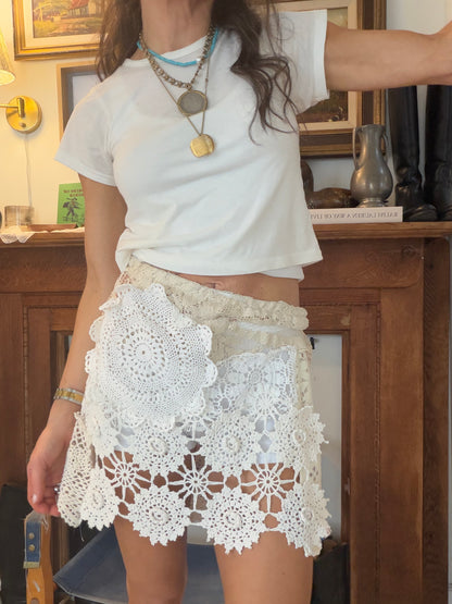 Mixed Crochet and Lace Mini