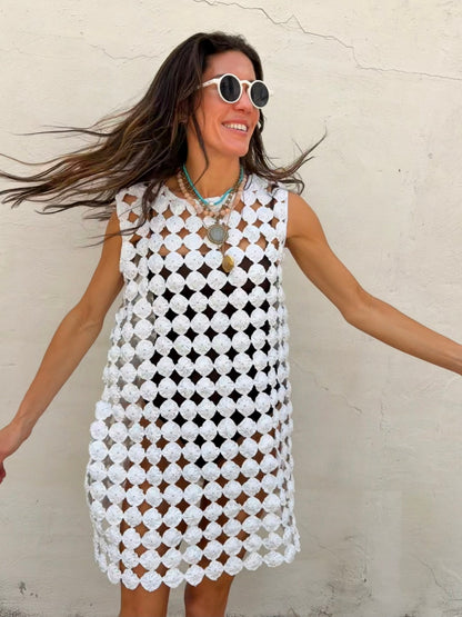 Yoyo Mini Dress White