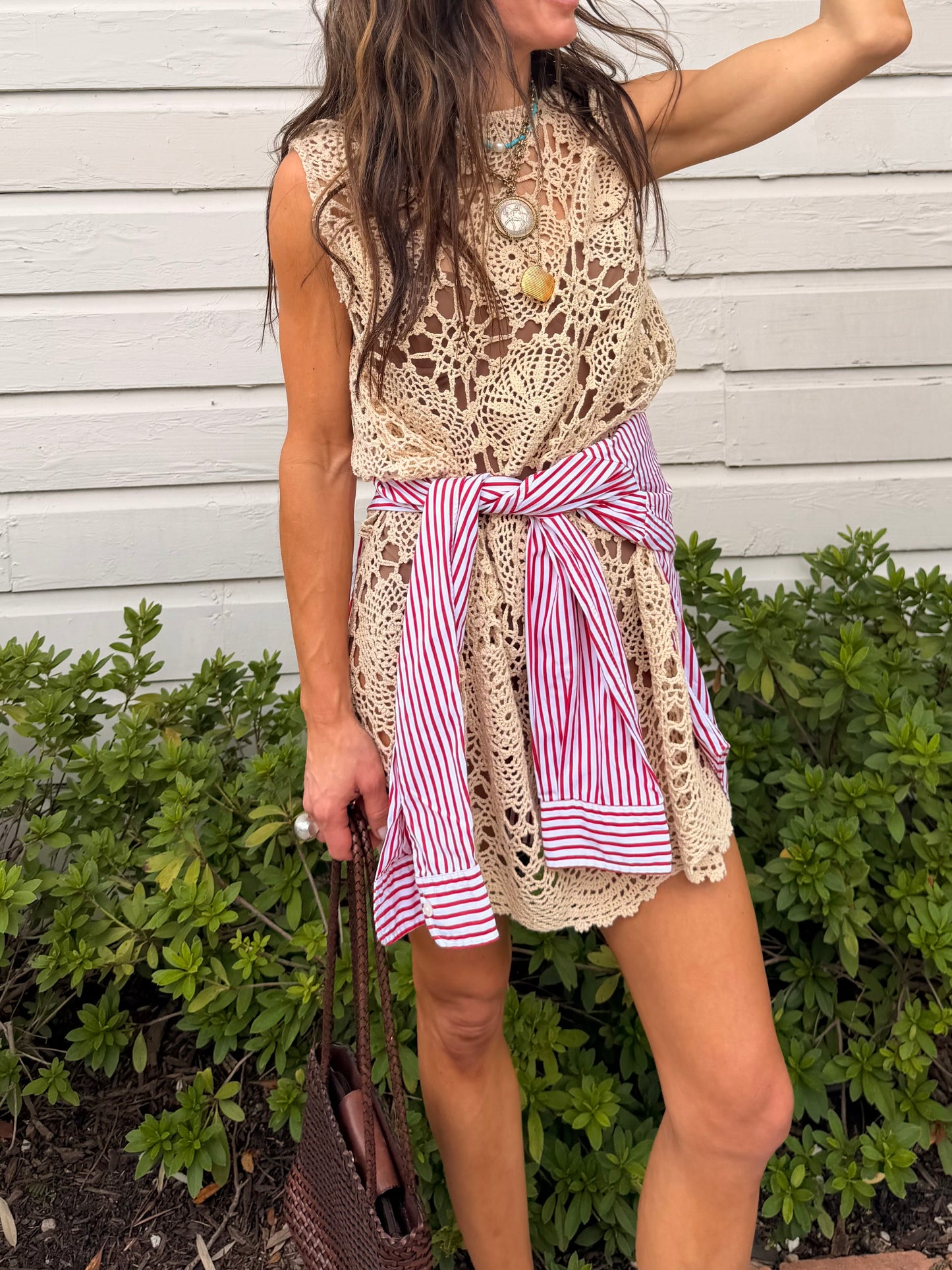 Crochet Mini Dress