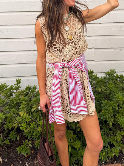 Crochet Mini Dress