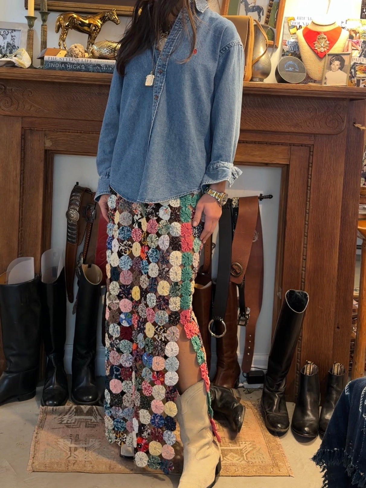 Yo-yo Maxi Skirt Multi Jewel