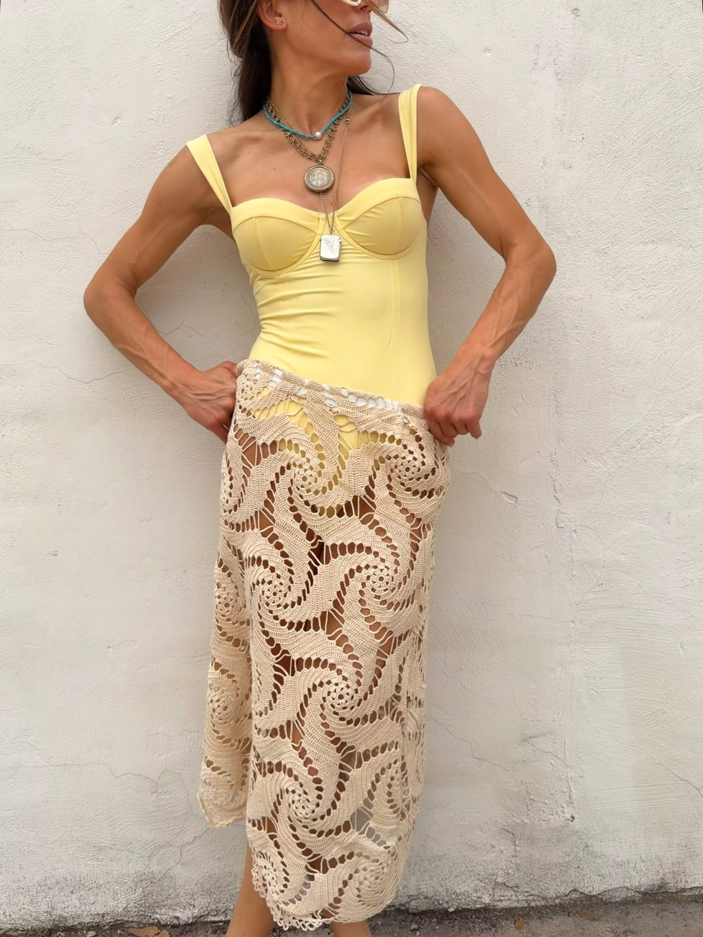 Crochet Midi Skirt