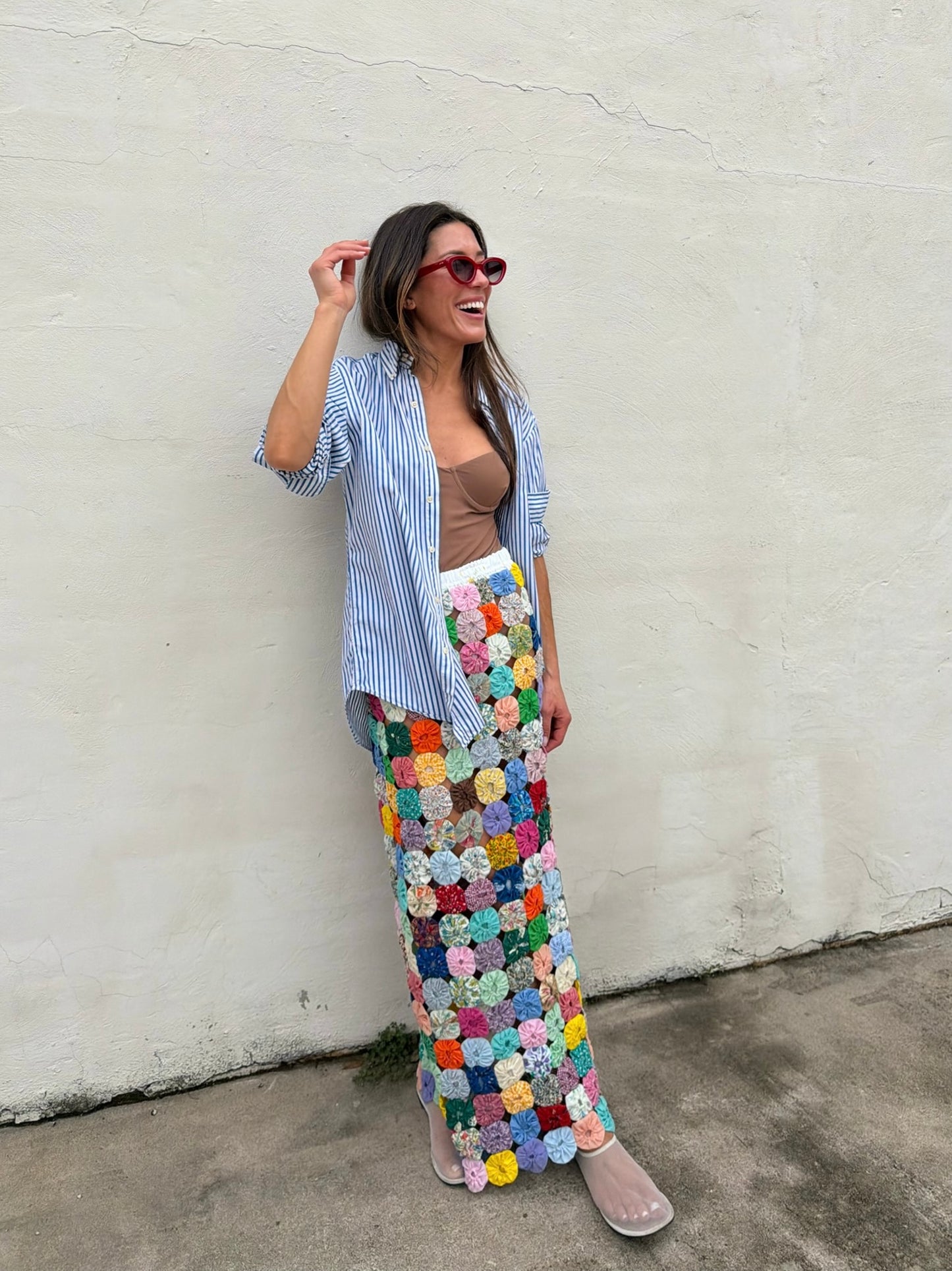 Yo-yo Maxi Skirt Confetti