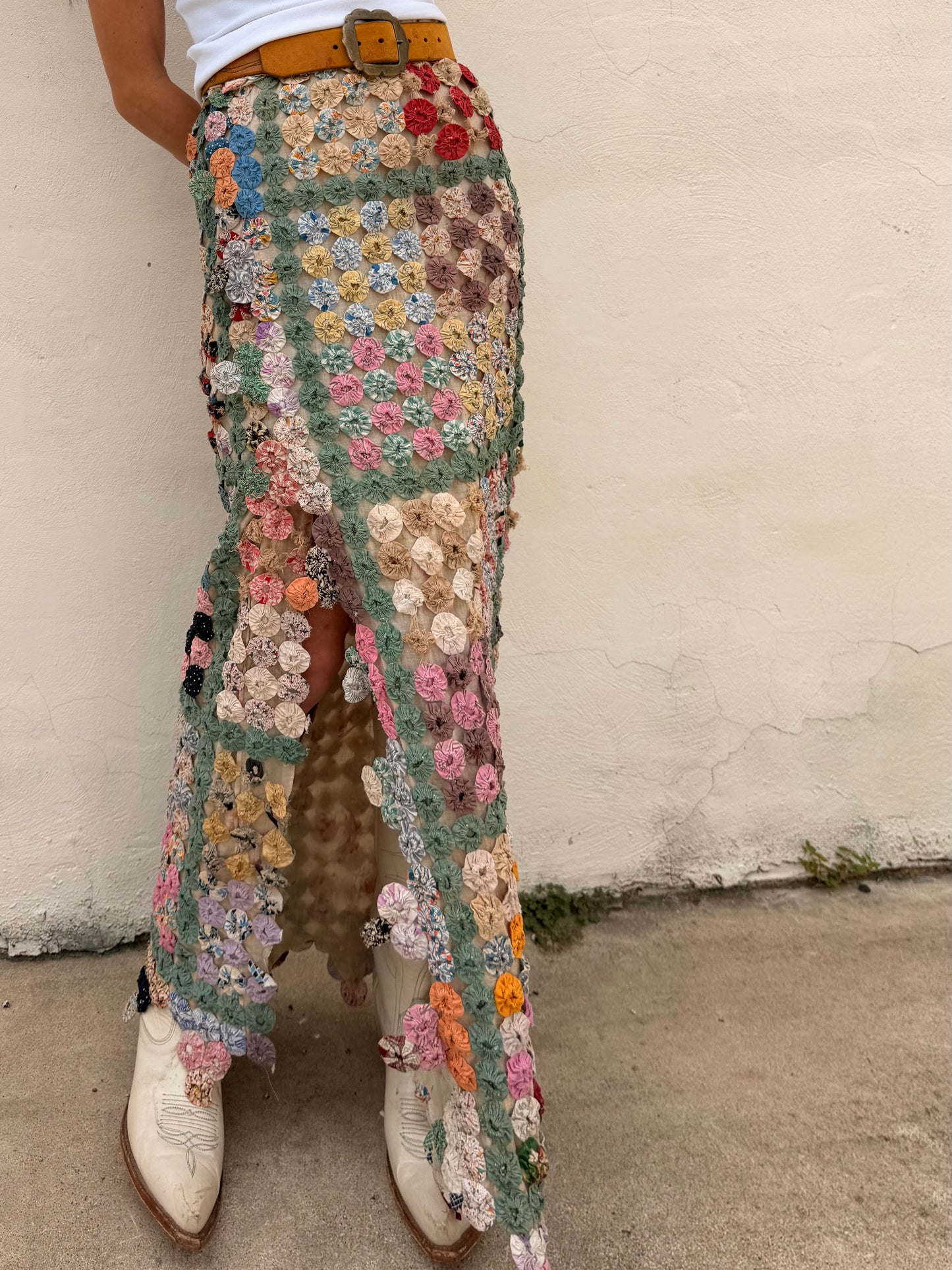 Yoyo Maxi Skirt Granny’s Garden