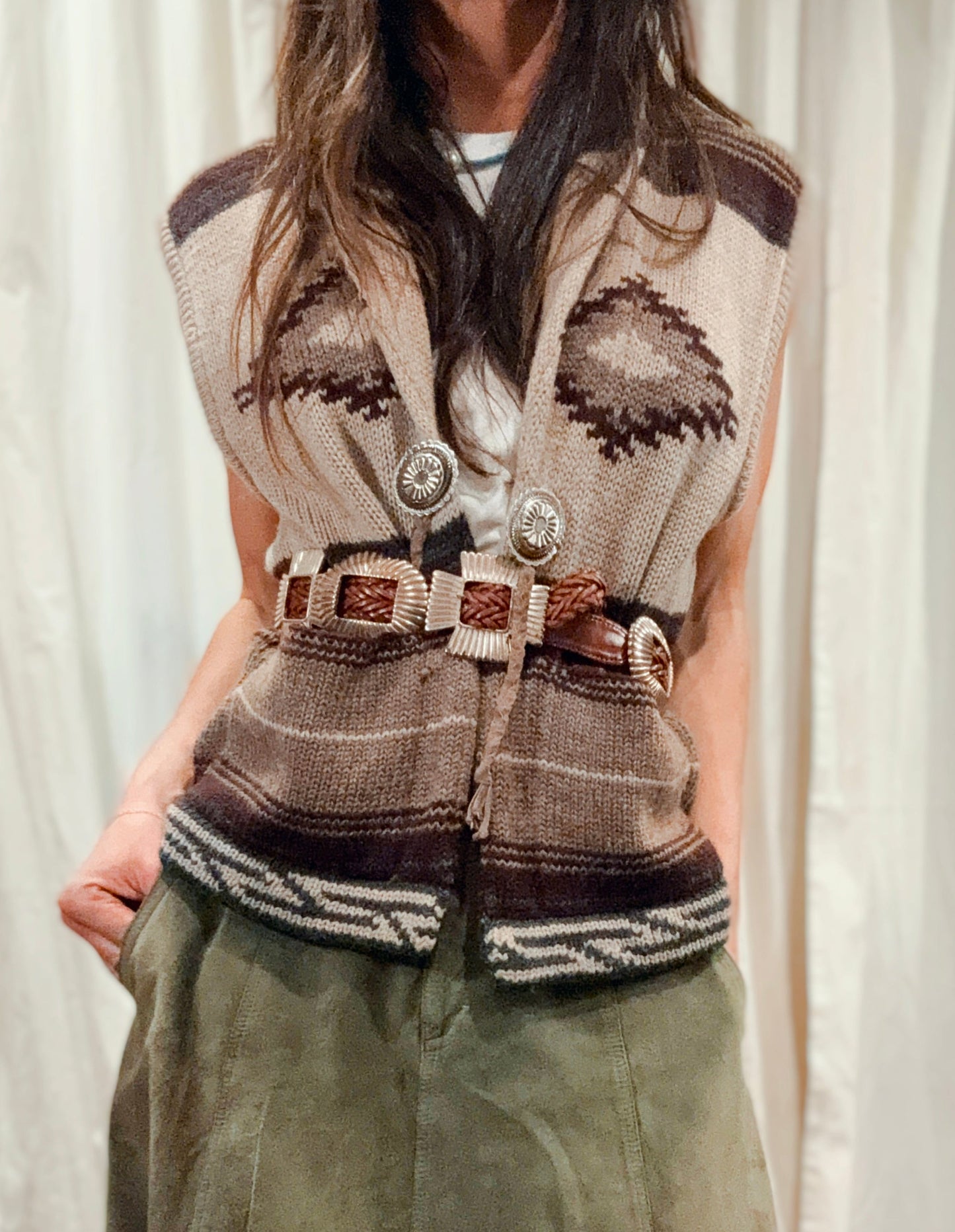 Southwestern Knit Vest