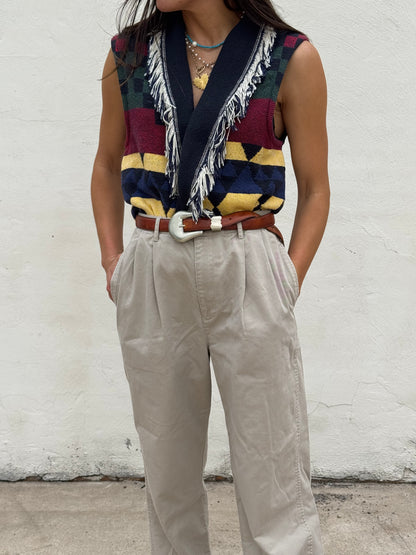 Tapestry Fringe Southwestern Vest