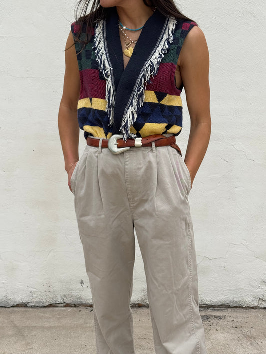 Tapestry Fringe Southwestern Vest