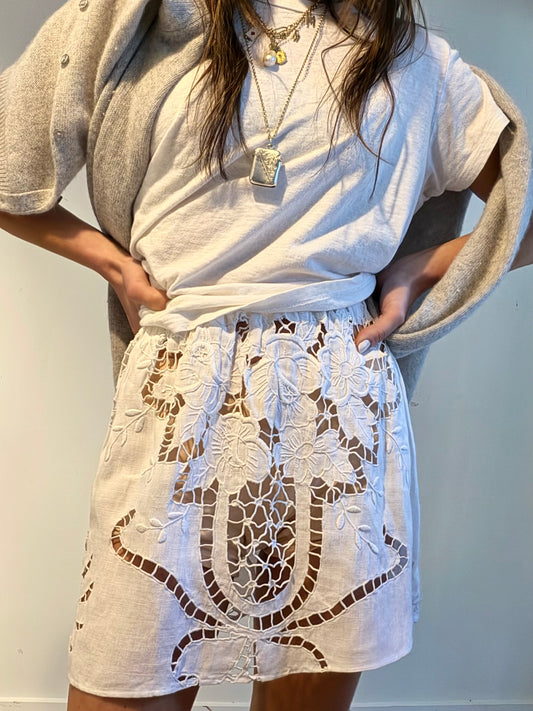 Floral Cut Work Mini